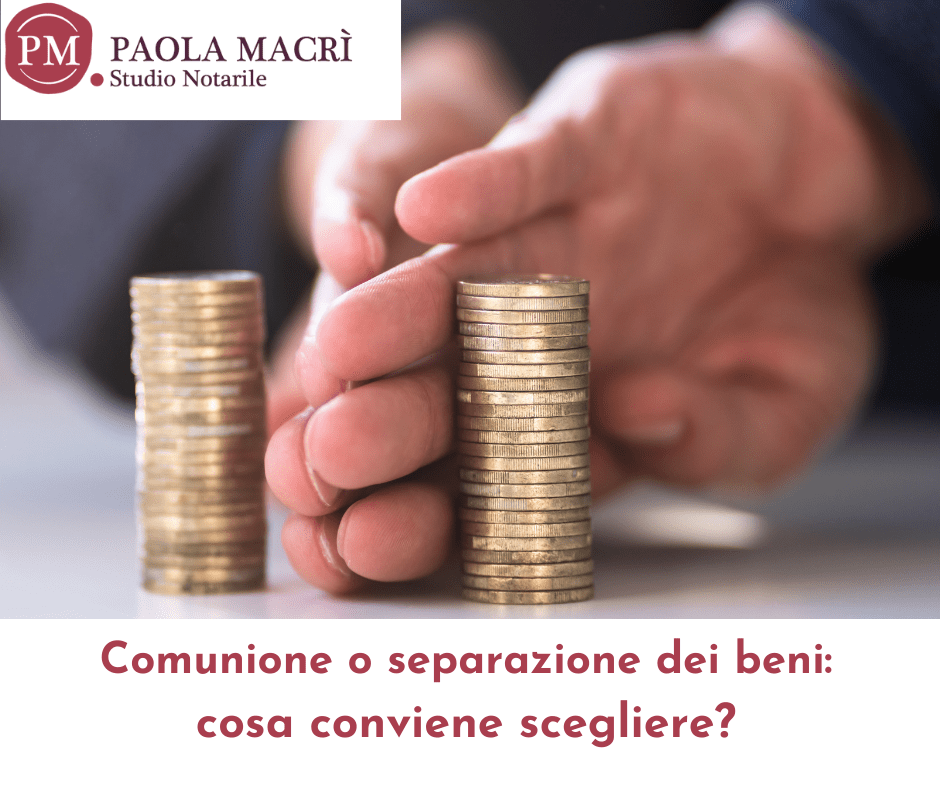 Comunione o separazione dei beni: cosa conviene scegliere?