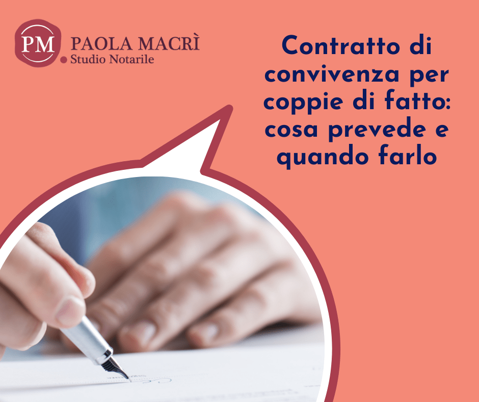 Contratto di convivenza per coppie di fatto: cosa prevede e quando farlo